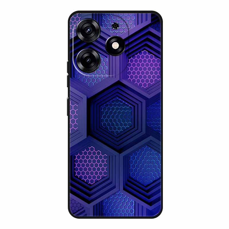 For Tecno Spark 20 Pro Case Wolf Soft Silicone TPU Back Cover Phone Cases For Tecno Spark20 Pro KJ6 Cute Animals Protector Funda