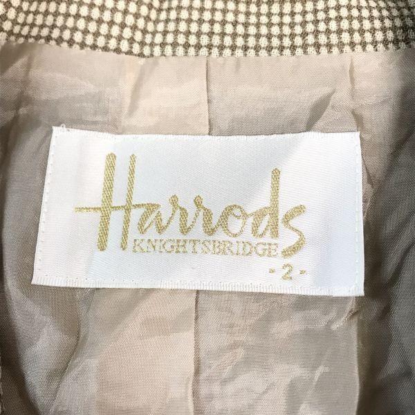Vyrobeno v Japonsku Harrods Tailored Blazer Dámské M Béžové Formální(POUŽITÝ)