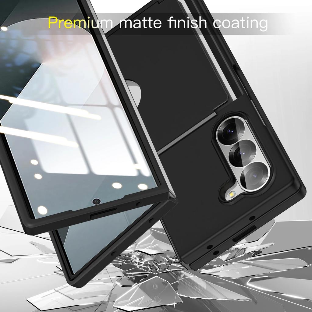 Anti-Scratch Card Pocket Hard Plastic Case for Samsung Galaxy Z Fold7 5G Fold 7 Zfold7 Fold6 Fold 6
