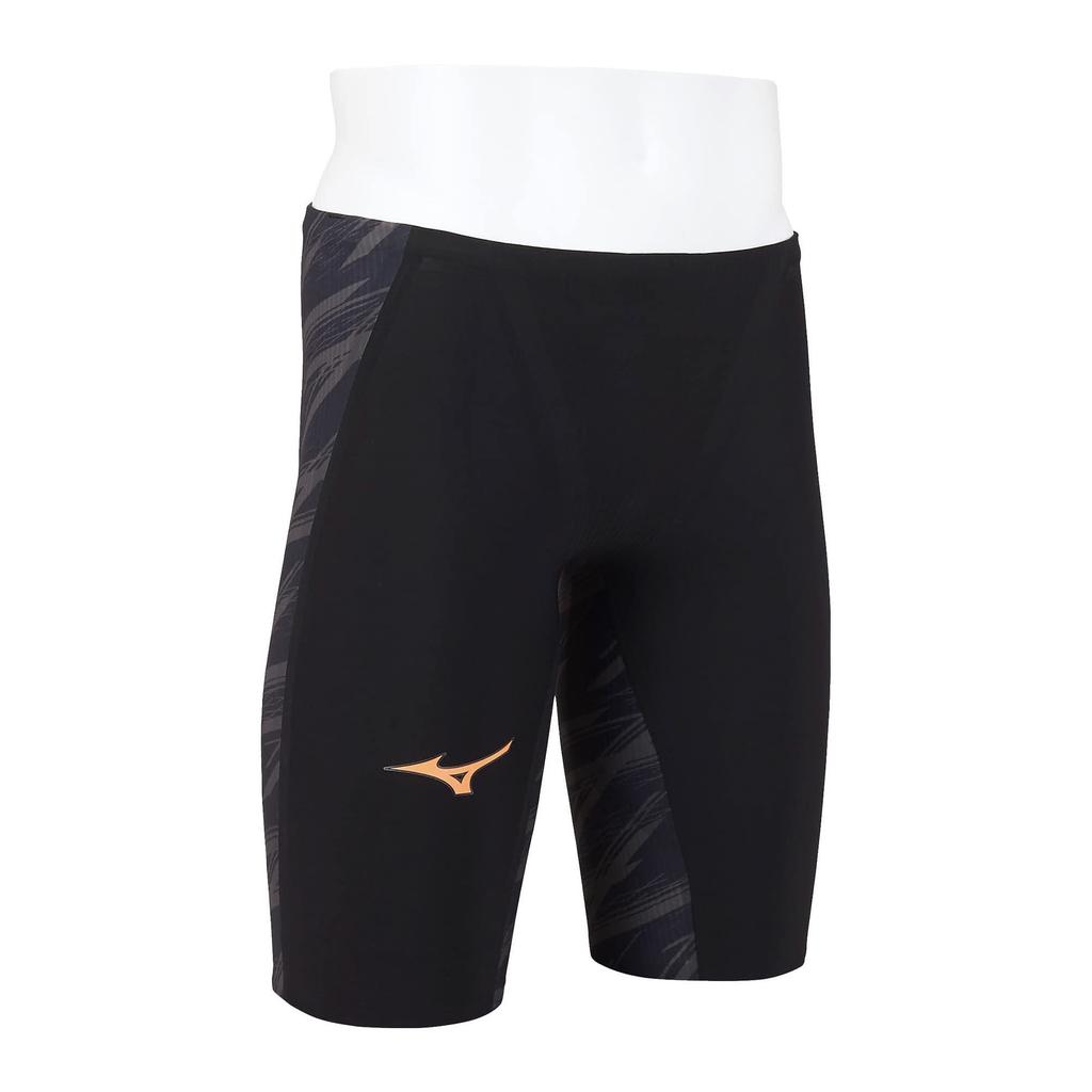 [Mizuno] Swim Competitive Swimming Challenge Swimmer Boys GX/SONIC V MR Half Spats N2MB0002 90: Black Size: 130 FINA (International Swimming