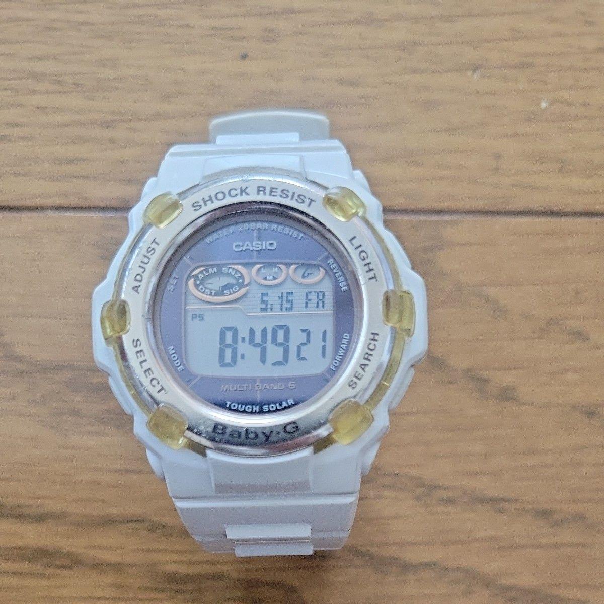 CASIO Baby-G BGR-3003 Multiband 6 Radio Tough Solar Watch White