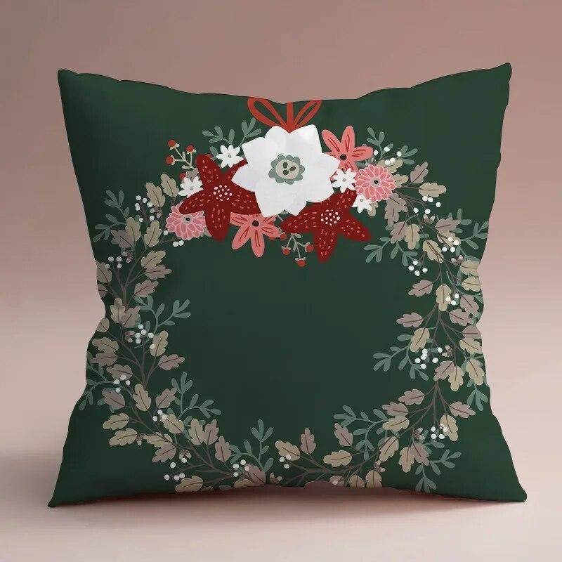 Luxury Home Decor Cushion Cover Chinese Style Creative Floral Pattern Print Pillow Cover Car Sofa Cushion Cover