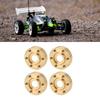 4PCS RC Wheel Hex Hub Adapter 1.9 2.2in Rustproof Widen Brass Wheel Weights for RC Crawler 9mm / 0.35in