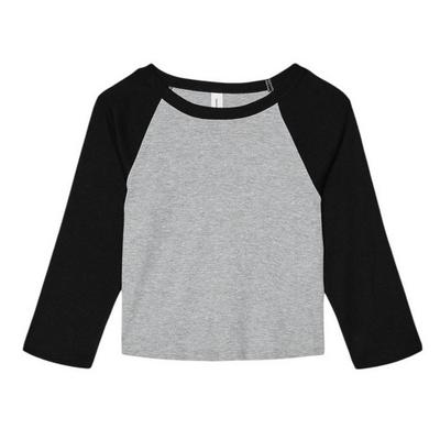 Bella + Canvas Womens/Ladies Micro-Rib Raglan 3/4 Sleeve T-Shirt