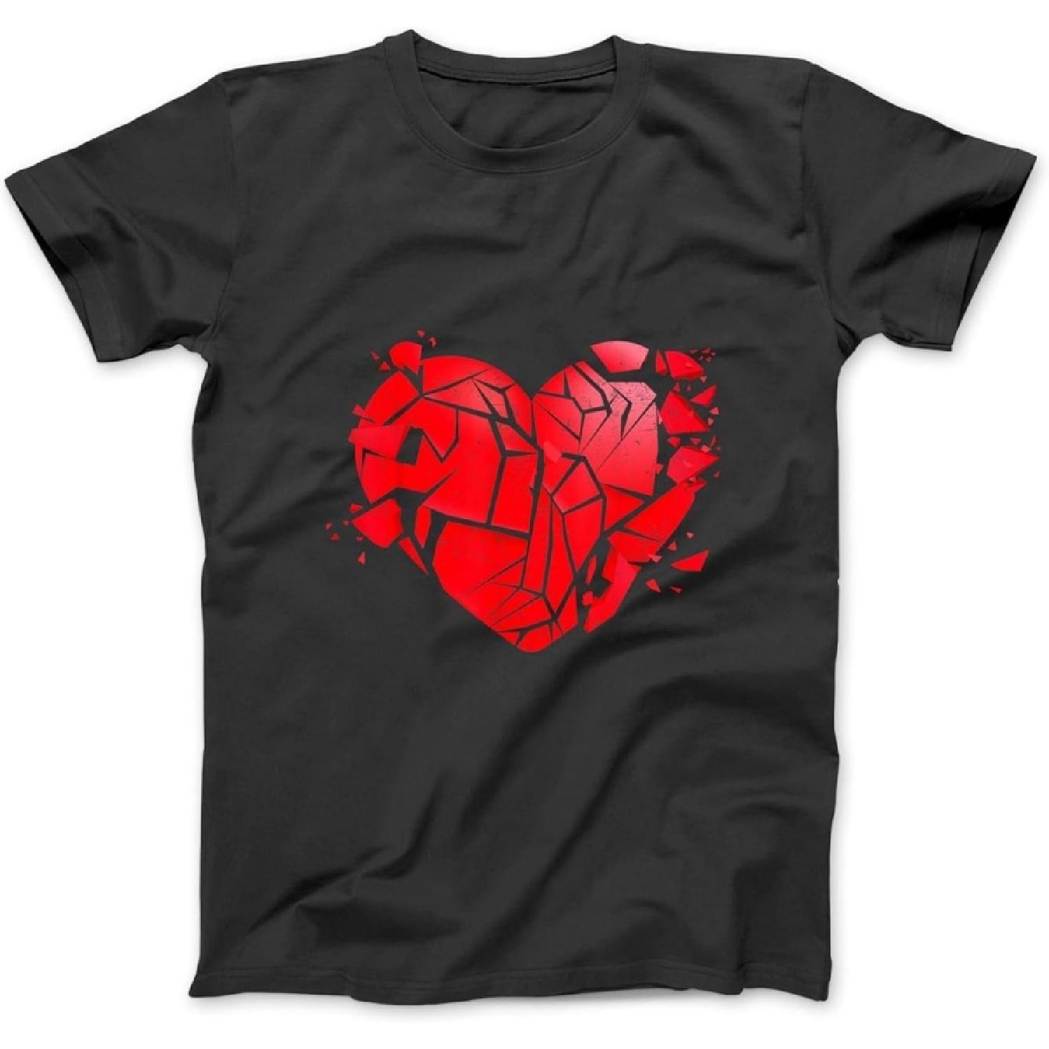 

Heart-Broken Anti Cupid Anti Valentine Single Awareness Day T-Shirt, Sweatshirt, Hoodie for Men Women Kids Made in Canada Black XXXXXL різнокольоровий