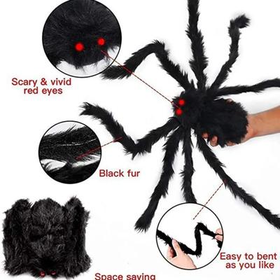 Halloween Dreieck Spinnennetz Plüsch Spinne Indoor und Outdoor Hof Rasen Indoor und Outdoor Streich Szene Dekoration