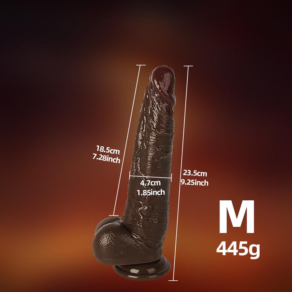 Velké realistické dildo pro ženy začátečnice Posuvná kůže předkožka Anální pochva Bodová stimulace G Umělý penis sexuální hračka masturbátor