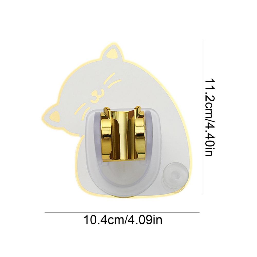 Wall Shower Head Holder Showerhead Spray Bracket Mount No-Punching Shower Wand Shower Hose Holder With Angle Adjustable For