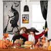 Halloween Decoration Curtain Halloween Witch Curtain Lace Curtain