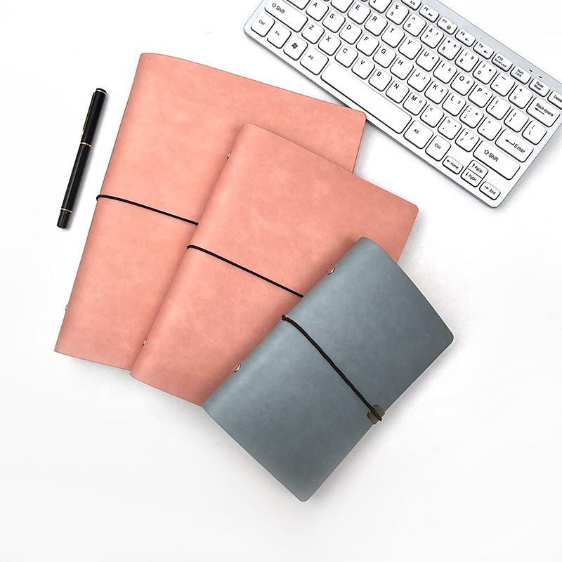 SYC A5 Diario Business Copertina Rigida in Pelle Raccoglitore ad Anelli 6 Anelli Fogli Mobili 100 Fogli Vuoti Rigati Stampato Planner Regalo