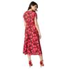 Dorothy Perkins Womens/Ladies Roses V Neck Ruched Midi Dress