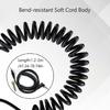 High Fidelitys Coiled Headphone Cable for HDJX5 X7 HDJCUE1BT CUE1S7 with Excellent Frequency Ranges Quality Build