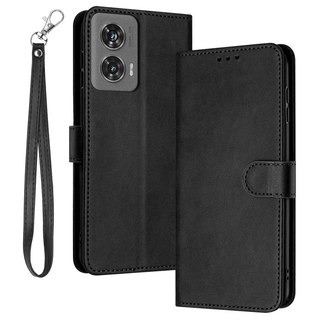 For Motorola Moto G85 5G Case Wallet Handbag Calf Texture Leather Phone Cover