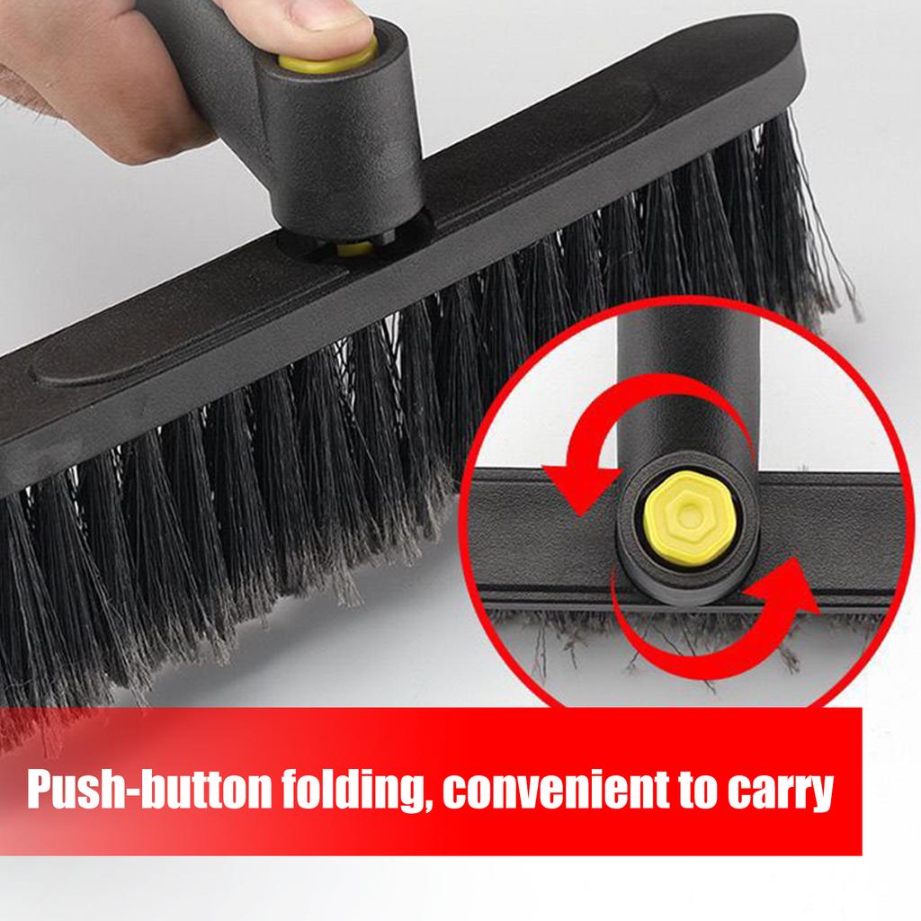 Multipurpose Windshield Ice Scraper Tool 9.4 Inch Soft Bristle Snow Brush Nonslip Foam Grip Suitable For Winter Cleaning