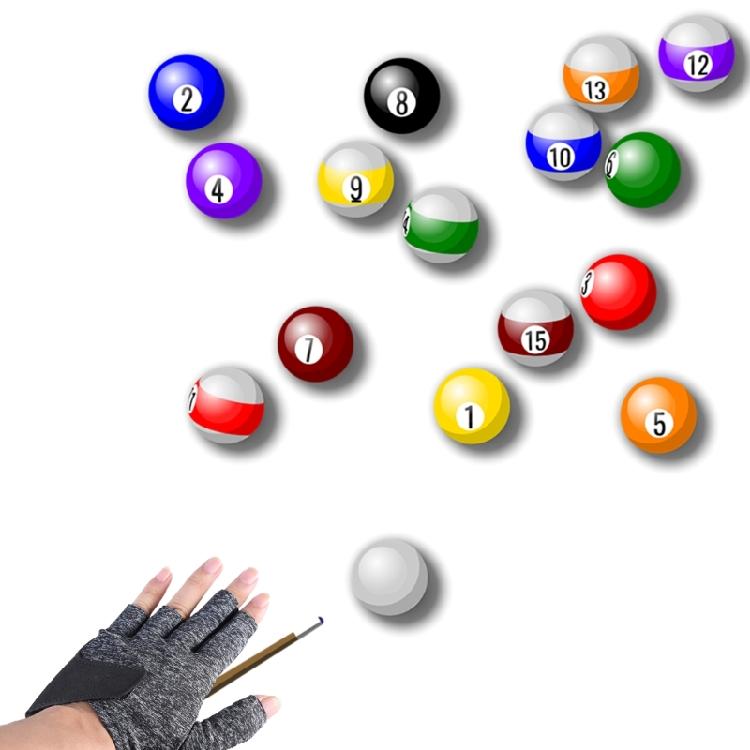 Flexible Five Finger Designs Billiards Glove for Left Handed Enthusiasts, Reliable Cue Sport Accessory Training Aids