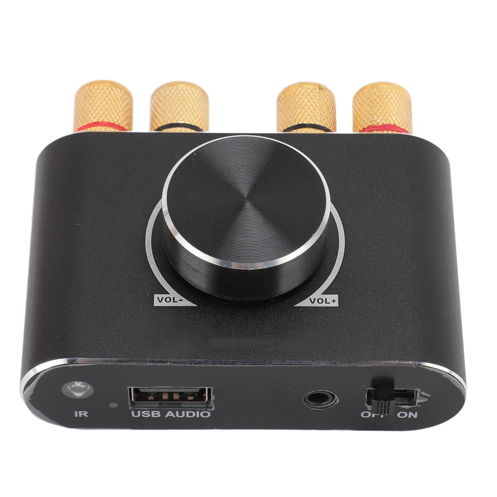 

Bluetooth 5.1 Усилитель мощности Пульт дистанционного управления 20 Вт 20 Вт 12 В Поддержка BT AUX USB Вход Два канала