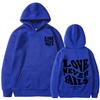 Love Never Fails Print Letter Hoodies Men/Women Sweatshirt Black Autumn Vintage Oversized Harajuku Loose Tops Casual Pullovers