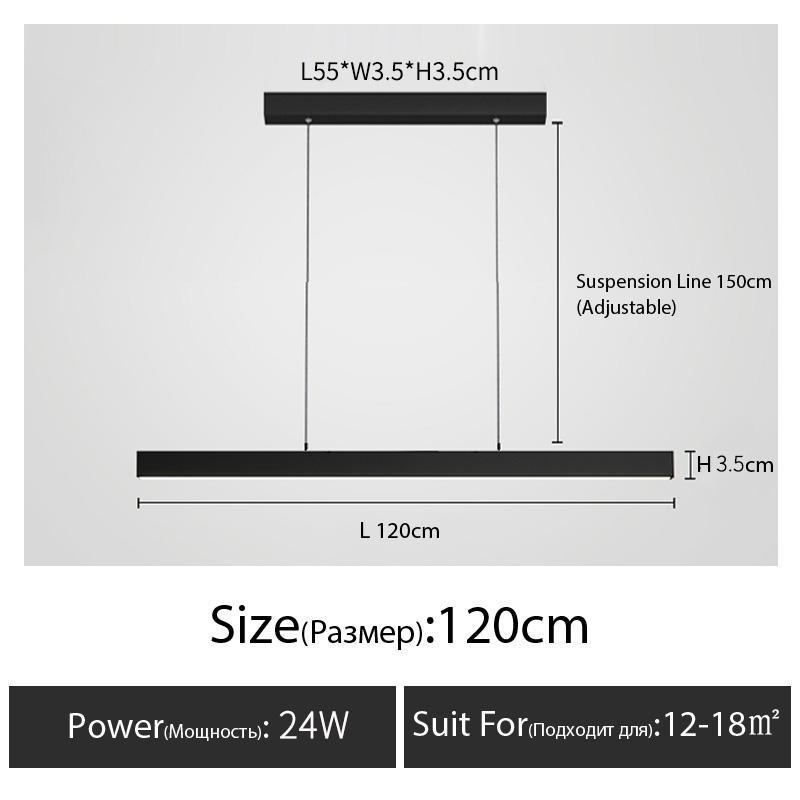 Minimalist Dining Room Chandelier Modern Long Strip Dining Table Luxury Bar Office Light Cocina Accessories Kitchen Island Lamp