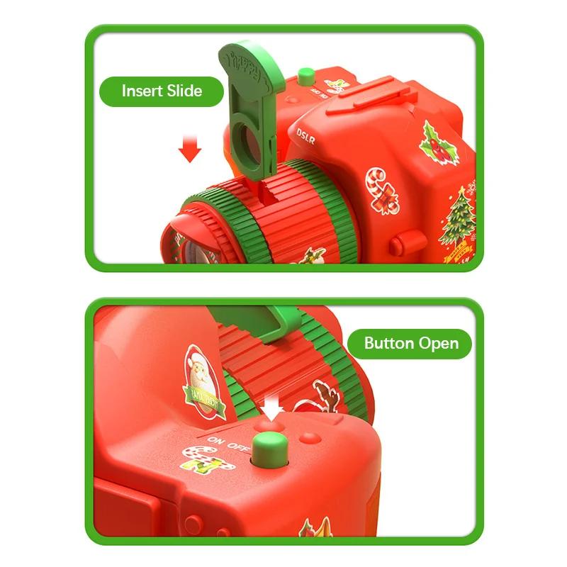 Christmas camera projector decoration atmosphere luminous toy children's children's baby intelligence Christmas holiday toy gift