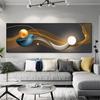 Nordic Light Abstract Geometric Feather Canvas Painting Posters and Prints Wall Art Pictures Living Room Home Decor No Frame