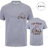 I Do What I Want Print Angry Cat Women Men T-Shirt, Soft Breathable Round Neck Short Sleeve Tee, Unisex Fun Quirky Style Tops