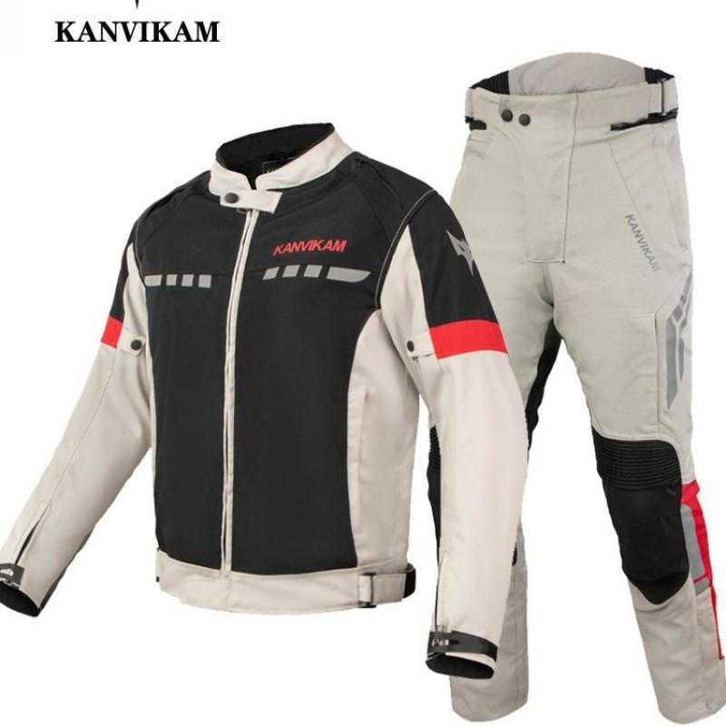 Winter Motorcycle Riding Jacket Pants Set Men Women - Thermal Insulated Protective Gear Off-Road Street