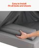 Bed Bumper for Toddlers 47.4-inch Inflatable Bed Guard Rail with Hand Pump
