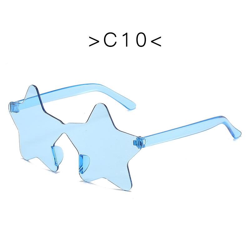 Nowe Modne Kolorowe Damskie Okulary Przeciwsłoneczne w Kształcie Gwiazd Vintage Cukierkowy Kolor Damskie Okulary Przeciwsłoneczne Zabawny Prezent na Halloween Okulary Party