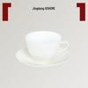 Yanji Shell Series White Ceramic Latte Cup