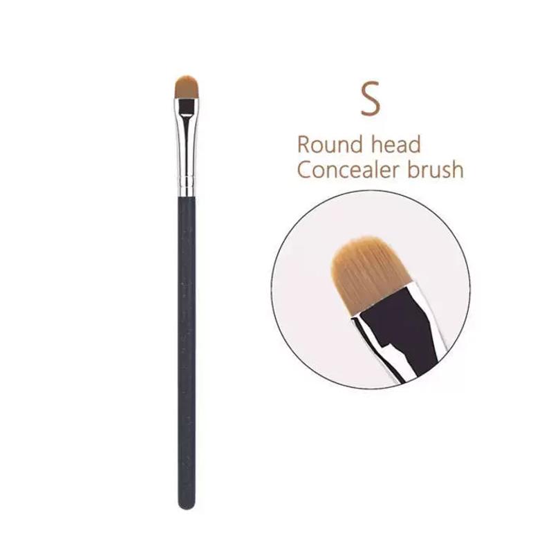 Flat Round Ultra-thin Foundation Concealer Makeup Brush Professional Contour Liquid Cream Concealer Make-up Tool 4 Types Sizes