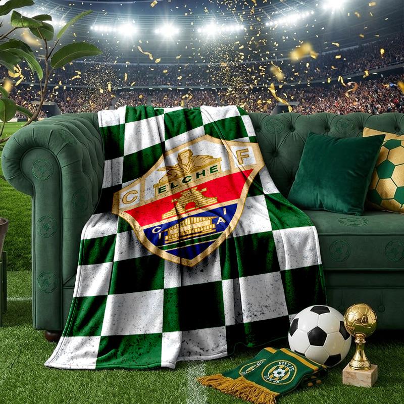 Football Elche Crest Design Blanket Lightweight Ideal Bedding Blanket Perfect for Travel, Camping, Living Rooms, Offices, Sofas, Fan Christmas gift