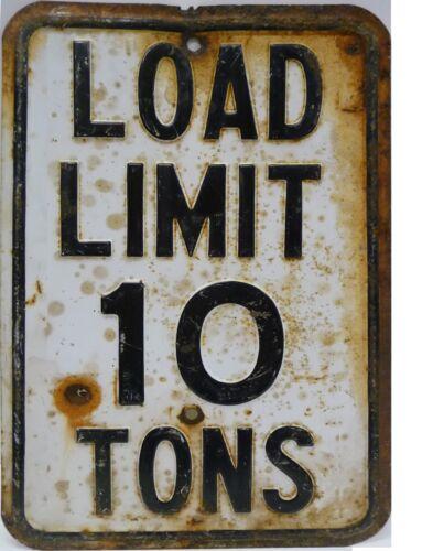 

TIN SIGN Load Limit 10 Tons Highway Deco Garage Wall DecorAluminum 20x30cm（7.8x11.8inch）