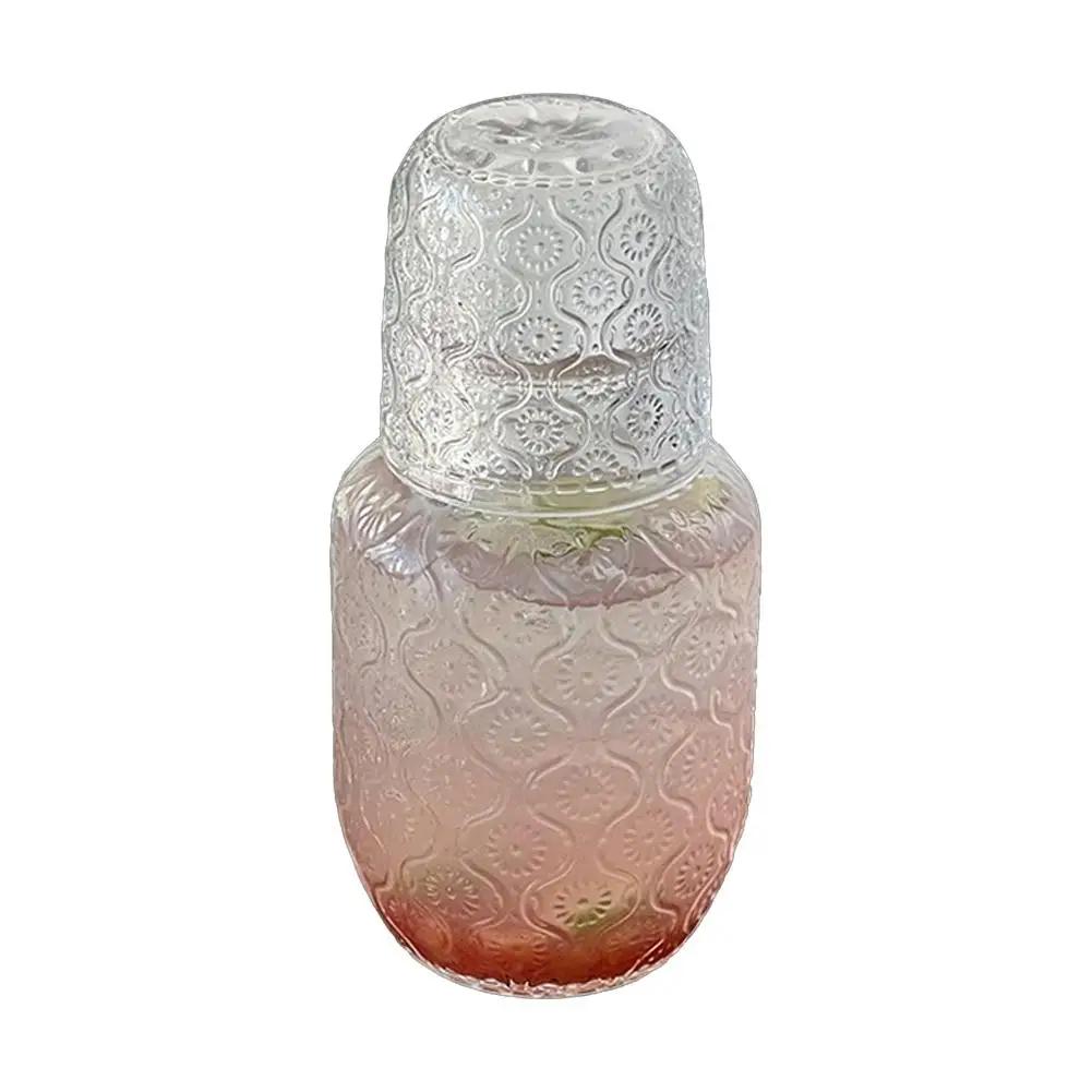 2-in-1 Clear Glass Pitcher & Cup,540ml Capacity, Premium Glass, Perfect For Home & Office Use, Easy To Clean N3J1