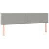 Box Spring Bed with Mattress Light Grey 200 x 200 cm Fabric