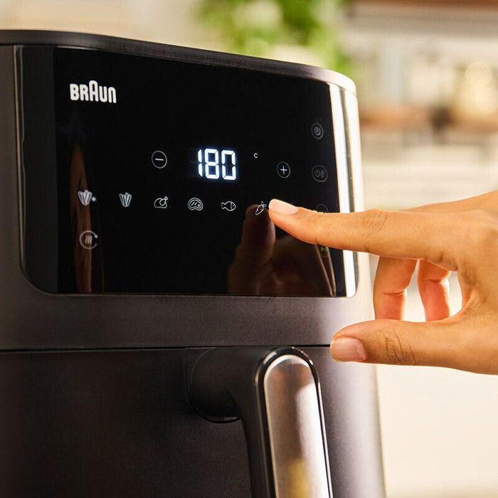 Braun HF5030 Horkovzdušná fritéza 6L 1700W 8 programů Dotykový LCD Černá