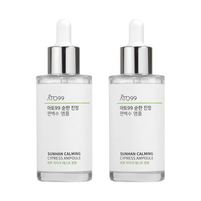 Ato99 Soothing Ampoule for Quick Drying Cica Centella Asiatica Ceramide Panthenol Pore Ampoule 50ml, 2 Pcs.
