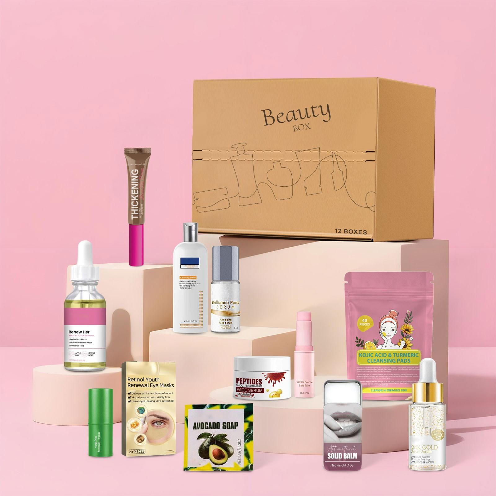 

Подарочный набор по уходу за кожей Праздничный подарочный набор по уходу за кожей 12 КОРОБОК 100 мл One Size белый