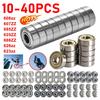10pcs Miniature Ball Bearings Heavy Load 607ZZ Metal Sealed Miniature Bearing 7x19x6mm Wear Resistant for Skateboard Scooter