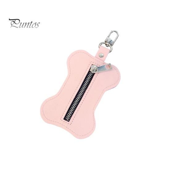 

Держатель мешка для какашек для домашних животных, застежка-молния, диспенсер для мешков для мусора для собак с крючком, портативный органайзер для мешков для мусора для улицы