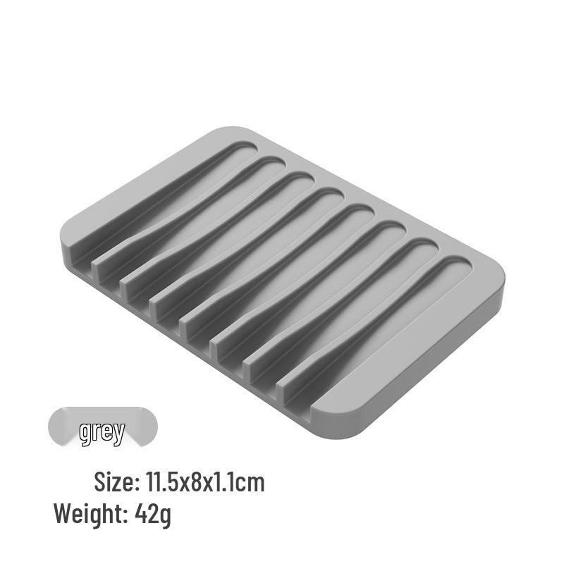 Silikon-Seifenschale im japanischen Stil: Kreatives Ablaufrinnen-Aufbewahrungsfach für Bad und Küche