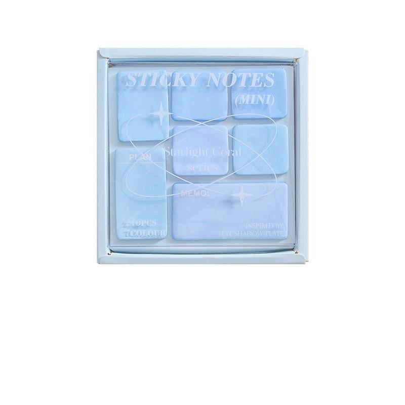 Creative Mini Sticky Note for Student Fashion Gradient Color Notepad Eye Shadow Style Scrapbooking Memo Pad School Supplies