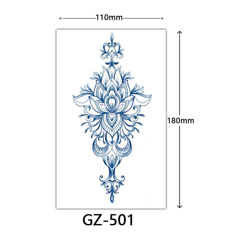 Herbal Tattoo Stickers, Juice Tattoo Stickers, Semi-Permanent Tattoo Stickers Dragon Snake Animal Tattoos