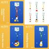 Miffy Night Party Keychain With Resin Material And Cute Cartoon Design For Gift Lovers