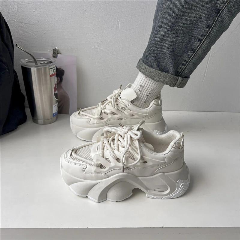 Aummer Lässige Damen Laufschuhe Atmungsaktiv Winter Damen Joggingsneaker Leicht Rutschfest Mode Dicke Sohle Damen Schuhe