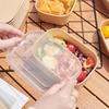 10PCS/Set Square Kraft Paper Lunch Box Paper Food Packing Box Disposable Lunch Box  Household