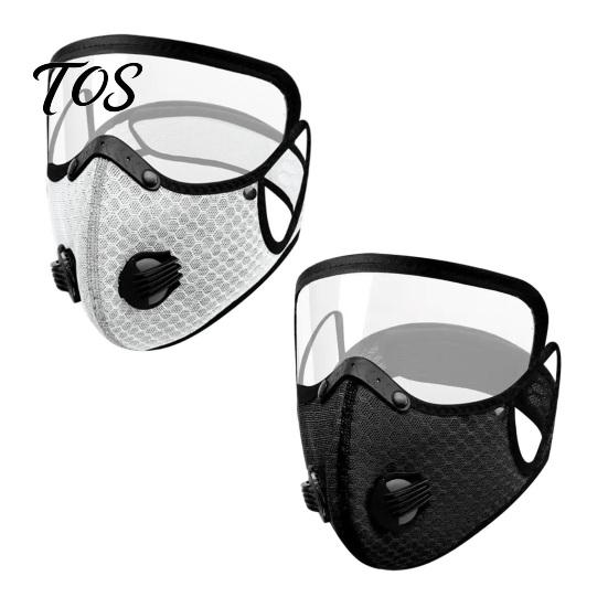 Maschera Antipolvere per Lavori in Giardino 2 Pezzi Maschera, Traspirante Riutilizzabile Filtro al Carbonio Viso Regolabile Anti-inquinamento Imbottitura con Occhiali Lavorazione del Legno Edilizia