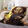 Chucky Horror Flannel Blanket Throw Blanket Soft Warm Sofa Bed Camping Car home Decor Unique Christmas Gift C93073