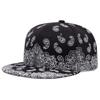 New Fashion West Coast Cashew Flower Printing Snapback Cap Outdoor Sun Men Woman Baseball Hat Adjustable