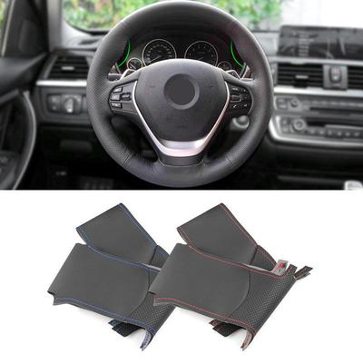 Auto Accessoires Vlecht Stuurwiel Leer Hoes Hand Naaien Voor BMW 1 2 3 Serie F20 F21 F22 F30 F31 F34 F36