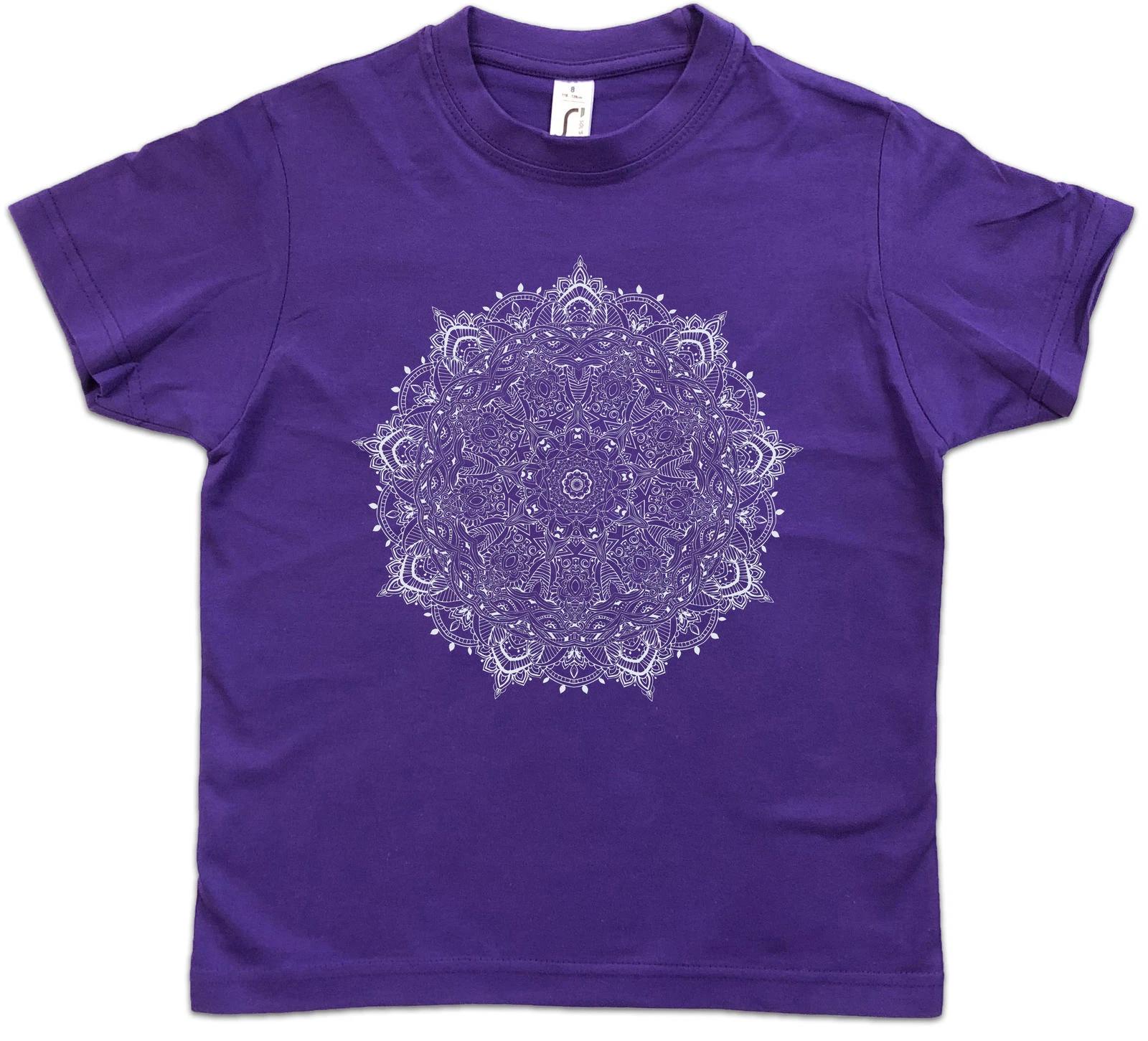 

MANDALA I Детская футболка для мальчиков Янтра Индуизм Буддизм Индуистский Шива Будда Дхарма 140